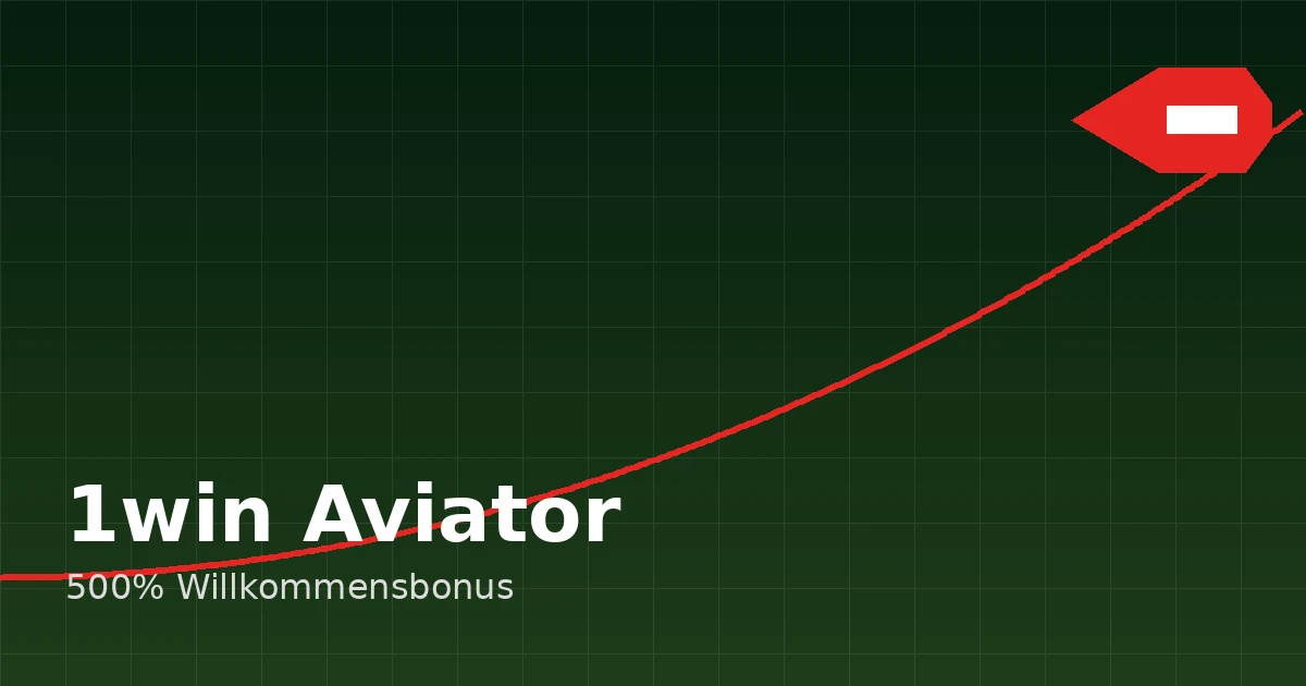 1win Aviator 500 Prozent Willkommensbonus